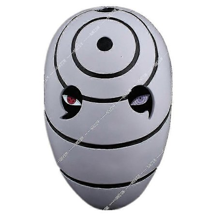 Anime Uchiha Obito Mask Tobi Akatsuki Ninja Cosplay Kostymer PVC Mask Halloween Tre-ögd Mask Present (FMY)