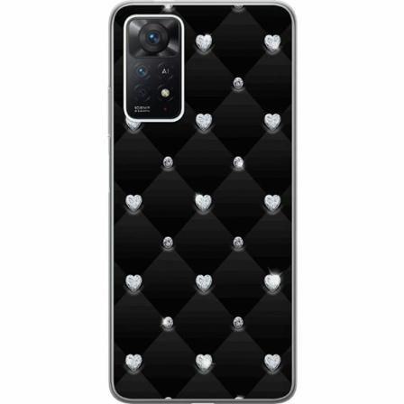 Xiaomi Redmi Note 11 Pro Genomskinligt Skal Diamant Hjärta