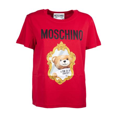Moschino, T-Shirts Czerwony, Kobieta, Rozmiar: S
