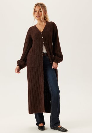 Happy Holly Knitted Cardigan Dress Brown 32/34