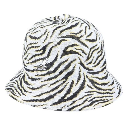 Kangol - Vit bucket Hatt - Carnival Casual White Zebra Bucket @ Hatstore
