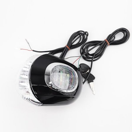 60V Angel Eyes LCD Lyshastighedsdisplay Batteri Horn Spotlight Forlygtekontakt Nøgle Harley [kk]