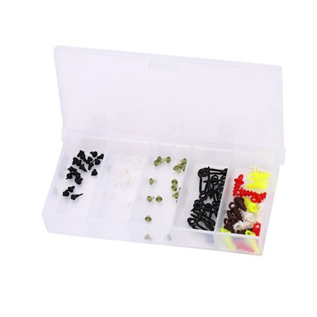 100 stk. Karpfiske Krokstopper Glidende Kroker Holder Terminal Tackle Plasttilbehør