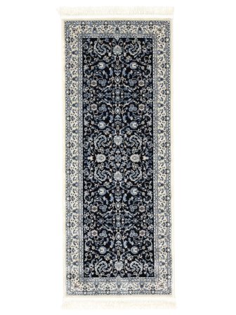 Nain Florentine Dark Blue Runner Rug Small Oeko-Tex