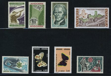 Fransk Andorra - Årgang 1976 - Postfrisk