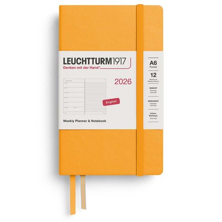 Planner Weekly Planner & Notebook 2026 A6 Rising Sun