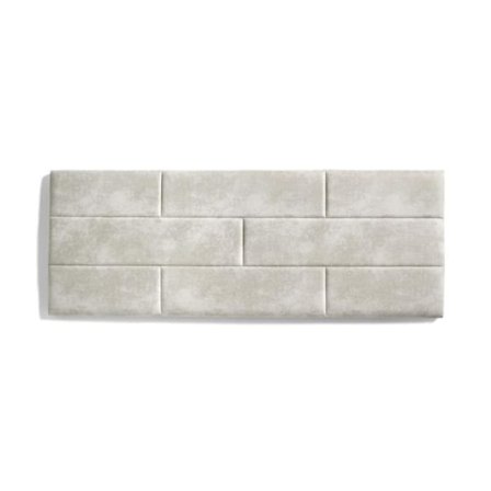 Sänggavel - ECCOX - 162x57x5 cm - Fläckbeständig Tyg - Modern Design - Off-white