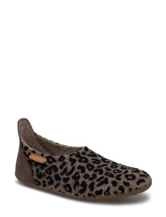 Home Shoe - "Wool Basic" Aamutossut Sisäkengät Ruskea Bisgaard
