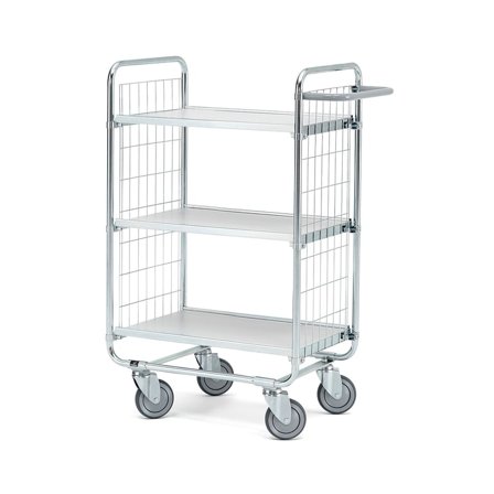 Policový vozík CRAFT, 3 police, 620x425 mm