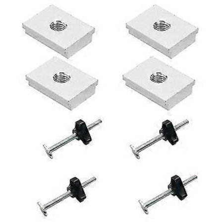 DIY Träbearbetningsverktyg 12st T-spår T-skena Klämmor M8