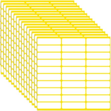 13*45mm, 15 arkki, 660 tarraa, käsin kirjoitettavat tyhjät tarrat, suorakaiteen muotoiset tai neliön muotoiset tarrat hinta-tarroiksi, paperi, 