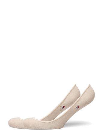 Th Women Footie Invisible 2P Lingerie Socks Footies/Ankle Socks Beige Tommy Hilfiger
