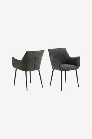 NORDFORM - Bonita spisebordsstol med armlæn - Grå - Stole med armlæn - Fra Homeroom