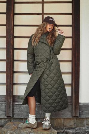 The Hanna Schönberg Edit Quiltad kappa - Parkas - Grön - EU 32