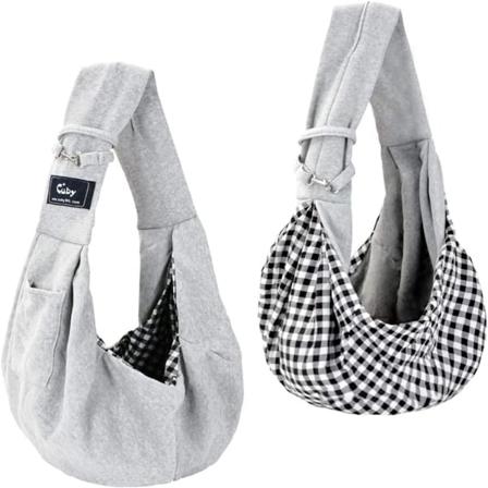 1 stk Hund og Katt Bæreveske - Reversibel Håndfri Skulder