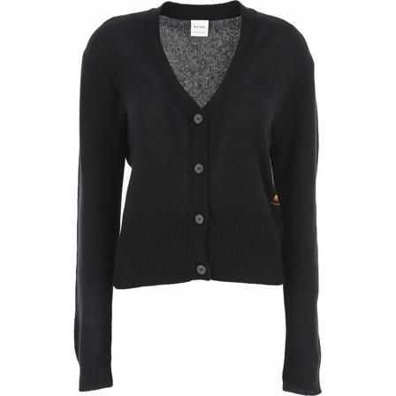 Paul Smith, Cardigan Zwart, Dames, Maat:L,stof