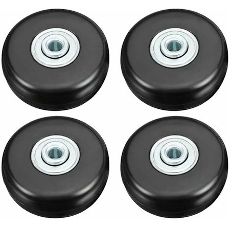 Kuffert Hjul, Bagage Kuffert Reparation Hjul Kraftig 50mm Lydløs Gummi Universal Drejeligt Hjul Reservedele Transport Udskift C