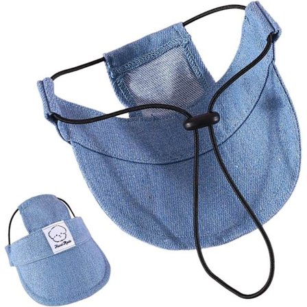 Aurinkolippalakki koirille, lemmikkikoiran lippahattu korva-aukoilla | UV-suoja Vedenkestävä Hengittävä Koirien Kiipeilykangas Aurinkolippalakki M-