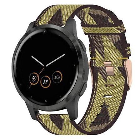 For Garmin Vivoactive 4s 18 mm nylon vevd klokkerem