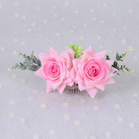 Rose Flower Hair Comb Hair Clip 3 3