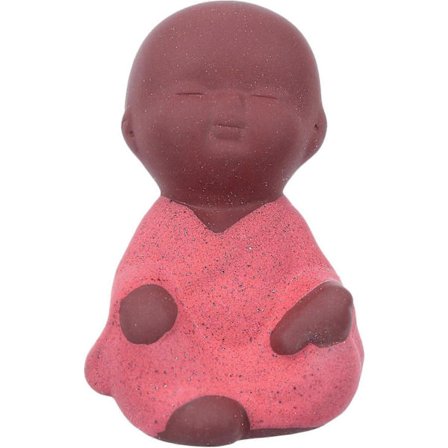 Liten Buddha-statue India Yoga Mandala Keramiske Skulpturer Munk Figur Te Dyr Kungfu Murstein Dekorasjon for Hjem Hage Zen