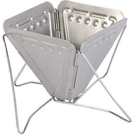 Permanent Kaffefilter för Camping Utomhus, Bärbar Vikbar Tratt i Rostfritt Stål