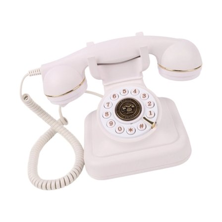 Vintaged Gästbok Bröllop Telefon Fast Telefon Enkel Återuppringning Ringsignal Växlingsfunktion för Bröllop Fester