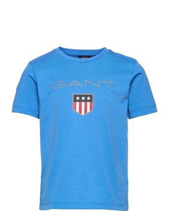 D1. Gant Shield Ss T-Shirt T-shirts Short-sleeved Sininen GANT