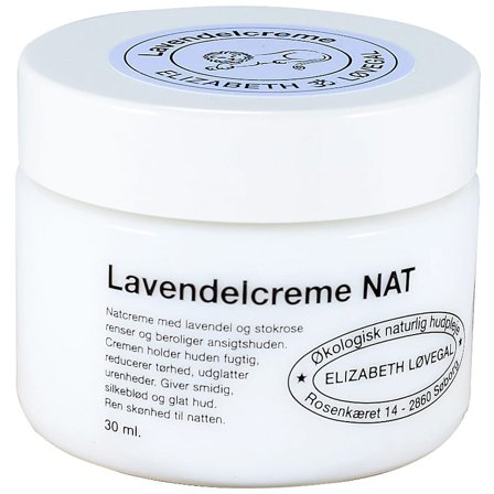 Elizabeth Løvegal Lavendelcreme Nat 30 ml, Skincare, Ansigtspleje, Dagcreme