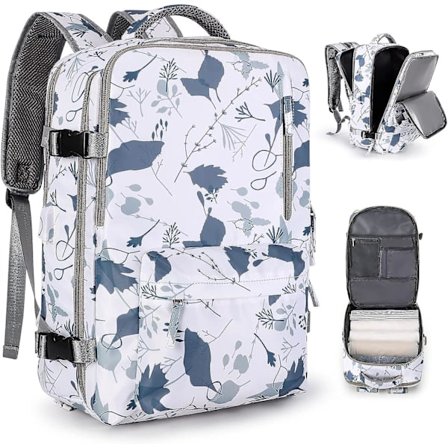 Carry On Ryggsäck, Stor Reseryggsäck För Kvinnor Män Flygbolag Godkänd Gym Ryggsäck Vattentät Biness Laptop Dagsäck