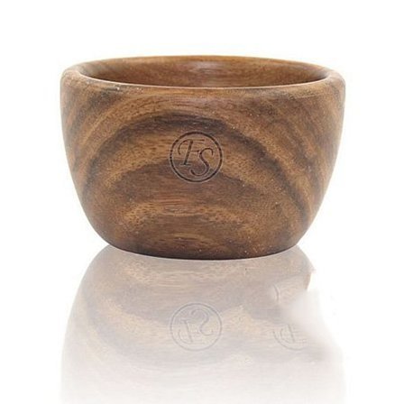 Frank Shaving Barberskål i Træ Ebony, Mænd, Barbering, Tilbehør