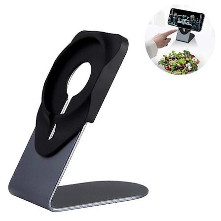 Grått stativ for MagSafe-lader, sammenleggbart telefonstativ for MagSafe-lader, Magsafe-tilbehør Desi