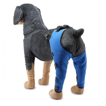 Hundebensstøtte, Hundeknæbeskytter, Dobbelt bagbensbeskytter til hunde, Hundebensbeskytter mod sår, Hundeknæpude Benbeskytter