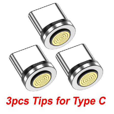 Aufu 5A magneettinen USB C -kaapeli Realme Huawei 100W pikalatauskaapeli Samsung-kannettavalle mikromagneettichar. USB-kaapeli 3tips for Type C 1.8m