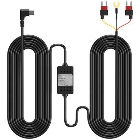 USB Type C fastkabelsett for bilkamera med sikkerhetsfunksjoner og enkel installasjon konverterer 12V 24V til stabil 5V/3A utgang