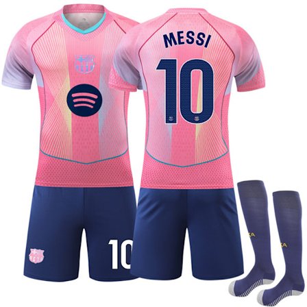 2025-2026 Barcelona Hjemme Special Version børnefodboldtrøje nr. 10 Messi