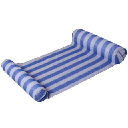 Randig poolflotte, vattenbädd, luftmadrass, uppblåsbar säng, vattenhängmatta, sommarkul