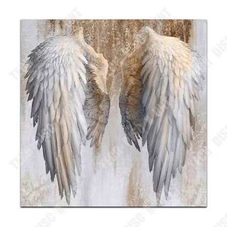 Olie maleri - TD - Engle vinger - 60cm x 60cm - Skandinavisk stil - Uden ramme lærred