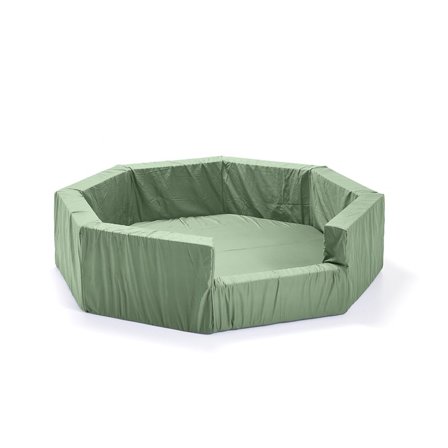 Rundt skumgulv MELKER, mosgrøn