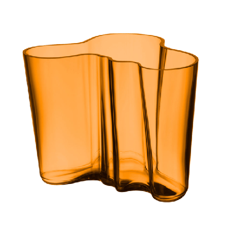 Iittala Aalto vas 160mm koppar Dekoration Guld