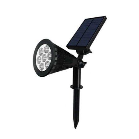 Fällbar solcellslampa för trädgård, IP65 vattentät solcells-LED för utomhusbruk (7 bollar, varmt ljus)