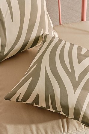 Jotex - Kussen Pak Van 2 Kaki Zebra Kaki zebra - MENTON - Koop Textiel bij Jotex