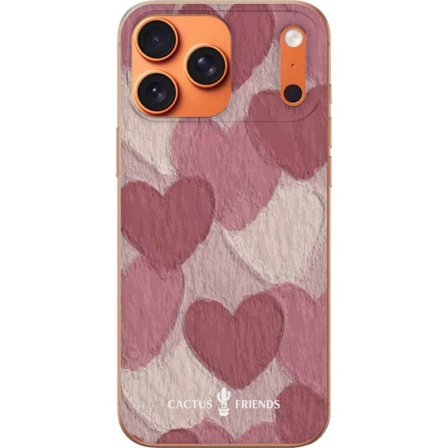 Yhteensopiva Puhelinkuori Apple Apple iPhone 17 Pro Max Cactus and Friends - Blush Paper Hearts