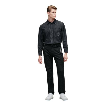 Karl Lagerfeld, Pants Ikonik 2.0 Regular Fit Denim Czarny, Mężczyzna, Rozmiar: W29