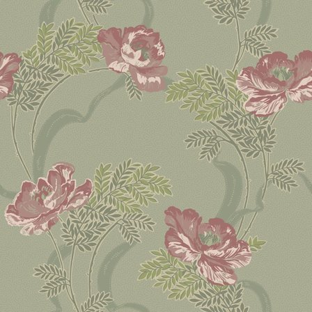 Duro Ovansjö 521-02P Tapetprov Gammelsvenska Klassiker 1850-1950, Grön, Färg & tapeter