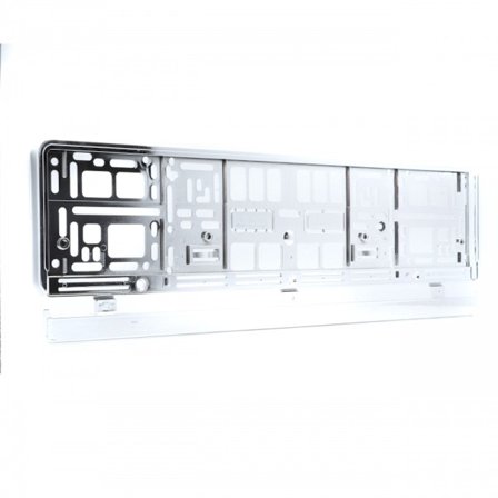 Universal Skiltplateholder Europa Krom, 1 stk
