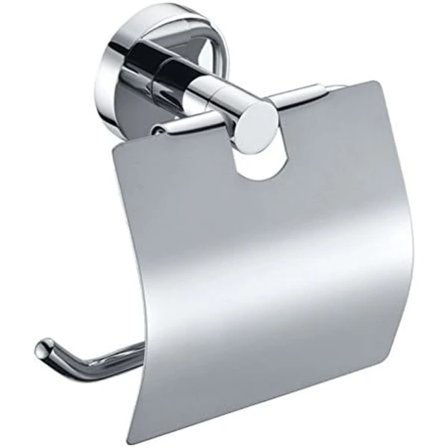 Vægmonteret toiletpapirholder Krom Model nr. [Modelnummer] Hvid 1 rulle kapacitet[YJD]