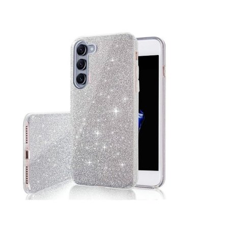 Samsung Galaxy S24 - 3in1 Glitter Elegant Mjuk Skal Silver