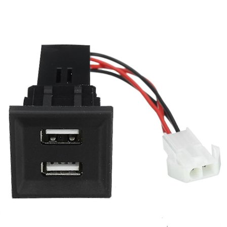 Blå Dobbel USB Ladeadapter Sokkel For T5 Transporter 2003-2009