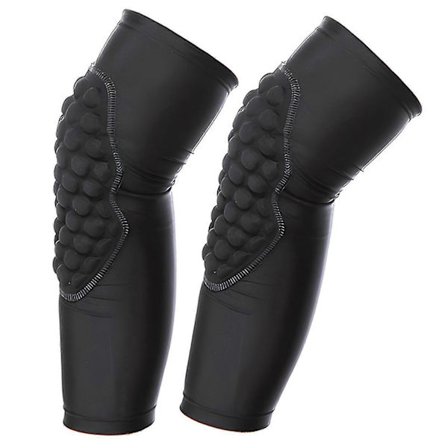 Sport Basketboll Knäskydd Sport Vadderade Knäskydd För Barn Svart